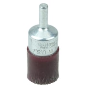 WEILER 1" Polyflex Encapsulated Crimped Wire End Brush, .0104" Steel Fill 35350